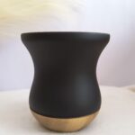 CUIA DE MADEIRA BICOLOR PRETA