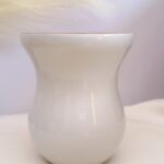 CUIA DE MADEIRA BAGO BRANCA PEROLADA